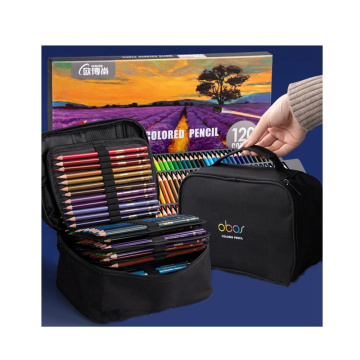 Ensemble de crayons de couleur 120pcs avec sac à crayons et crayons de couleur pour enfants pour enfants pour le dessin